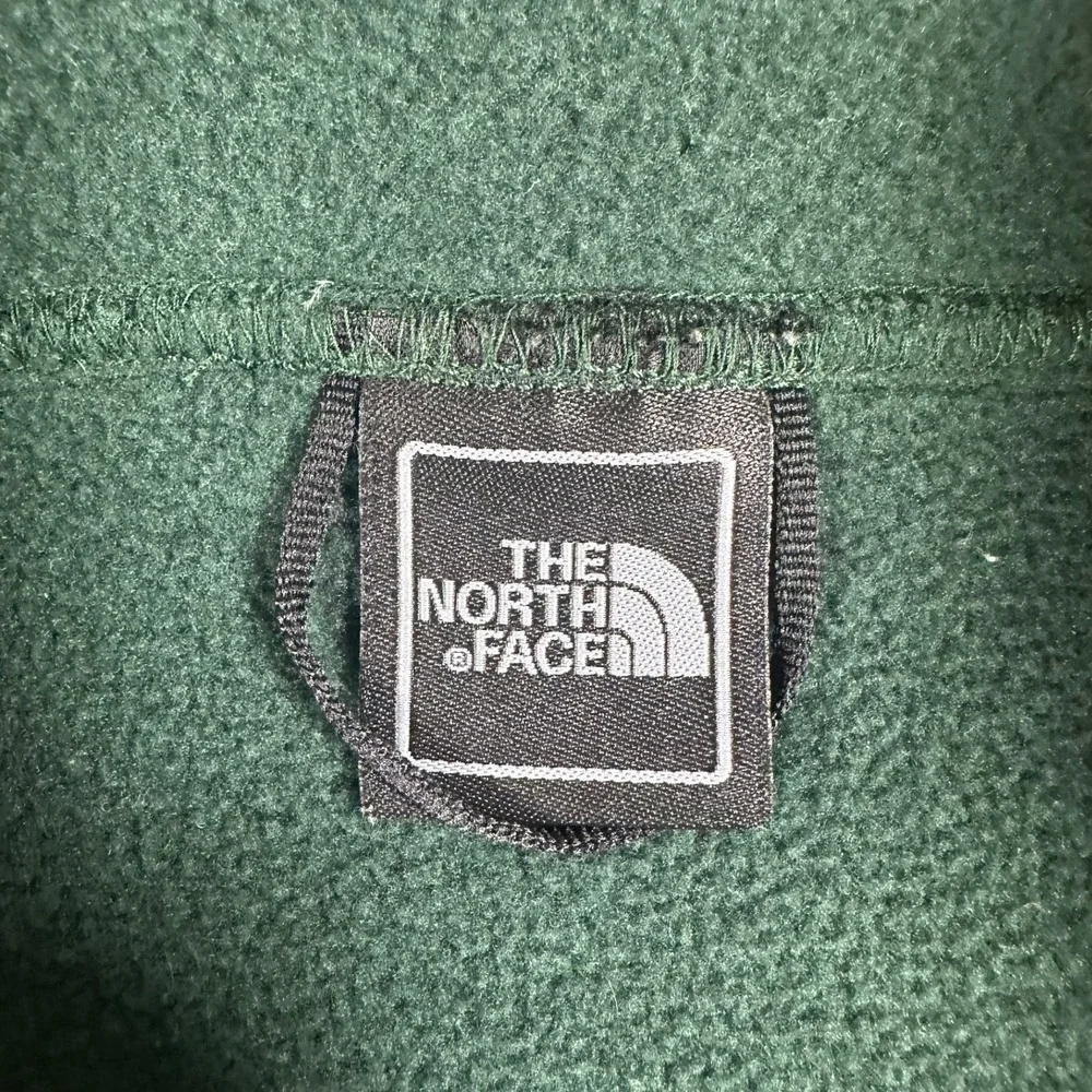 The North Face Green Textured Fleece 1/2 Zip‎ Pullover Men's XL Jacket Polartec
